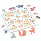 Forest Animals Peg Puzzle by Sarah Betz