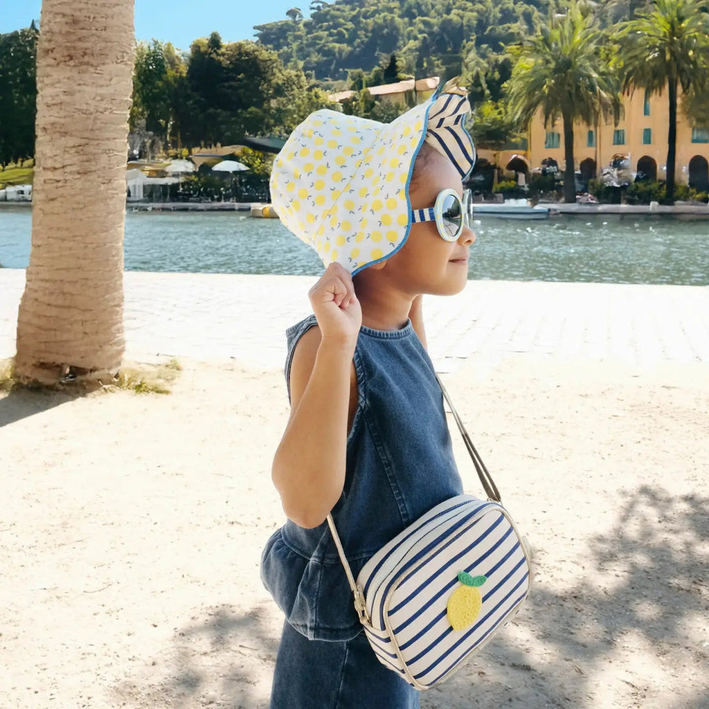 Lemon Drop Stripy Reversible Sun Hat