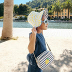Lemon Drop Stripy Reversible Sun Hat