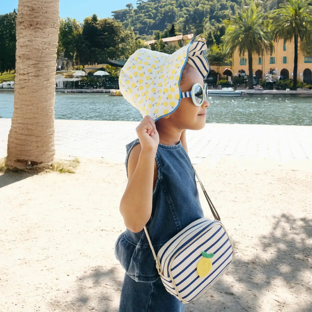 Lemon Drop Stripy Reversible Sun Hat