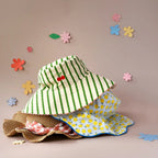 Cherry Kiss Stripy Reversible Sun Hat