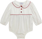 White Poplin Tartan Bow Bubble
