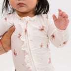 Ruffled Footelss One Piece