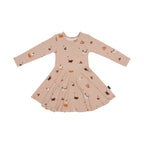 Halloween Long Sleeves Twirl Dress
