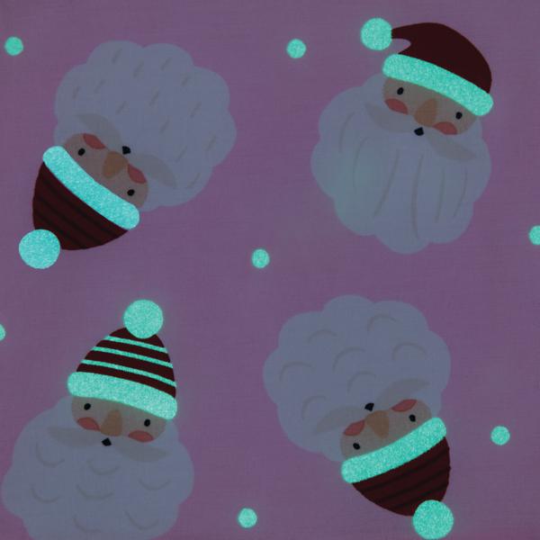 Pink Santa Glow Toddler Pajamas