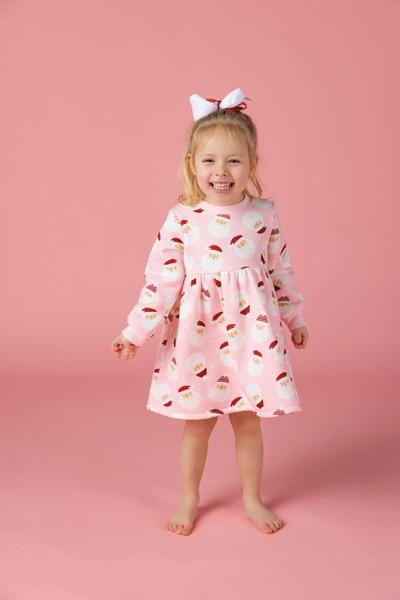 Santa Toddler Sweatshirt Dress
