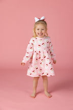 Santa Toddler Sweatshirt Dress